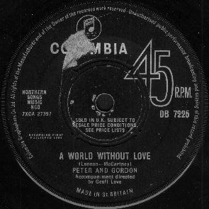 photo: "World without Love" (label)