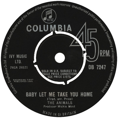 photo: "Baby Let Me Take You Home" (label)