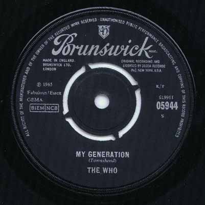 photo: "My Generation" (label)